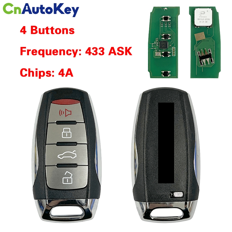 Gwm Key Coding CN075012 Smart Remote Key ASK 433Mhz with 4A Chip for Great Wall GWM ...